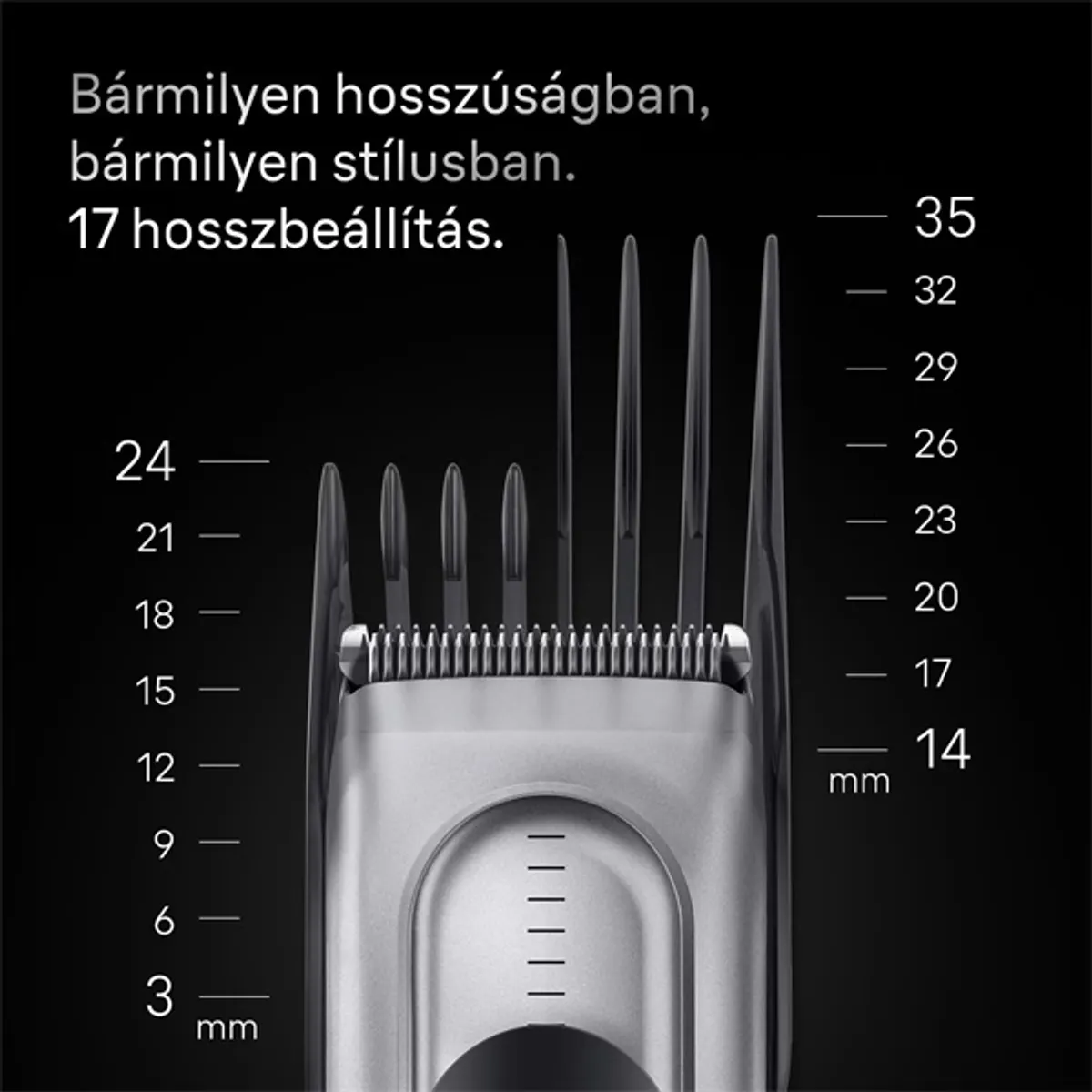 Braun 10AS490175 Series 5 hajvágó 3-35 mm 50 perc vezeték nélküli 17 hosszbeállítás #6