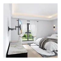 STELL 35057196 SHO 7520 23"-42" fali konzol acél fekete 30 kg forgatható 90 fok dőlés 8 VESA 100x100 200x200 csavaros rögzítés kábelrendező #7