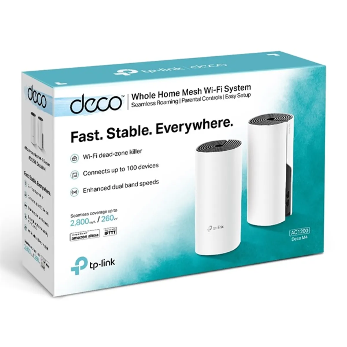 TP-LINK DECO M4-2PACK Deco M4 867 Mbps és 300 Mbps QoS IPv6 WPA2 WPA 802.11 a b g n ac 2x Gigabit LAN #3