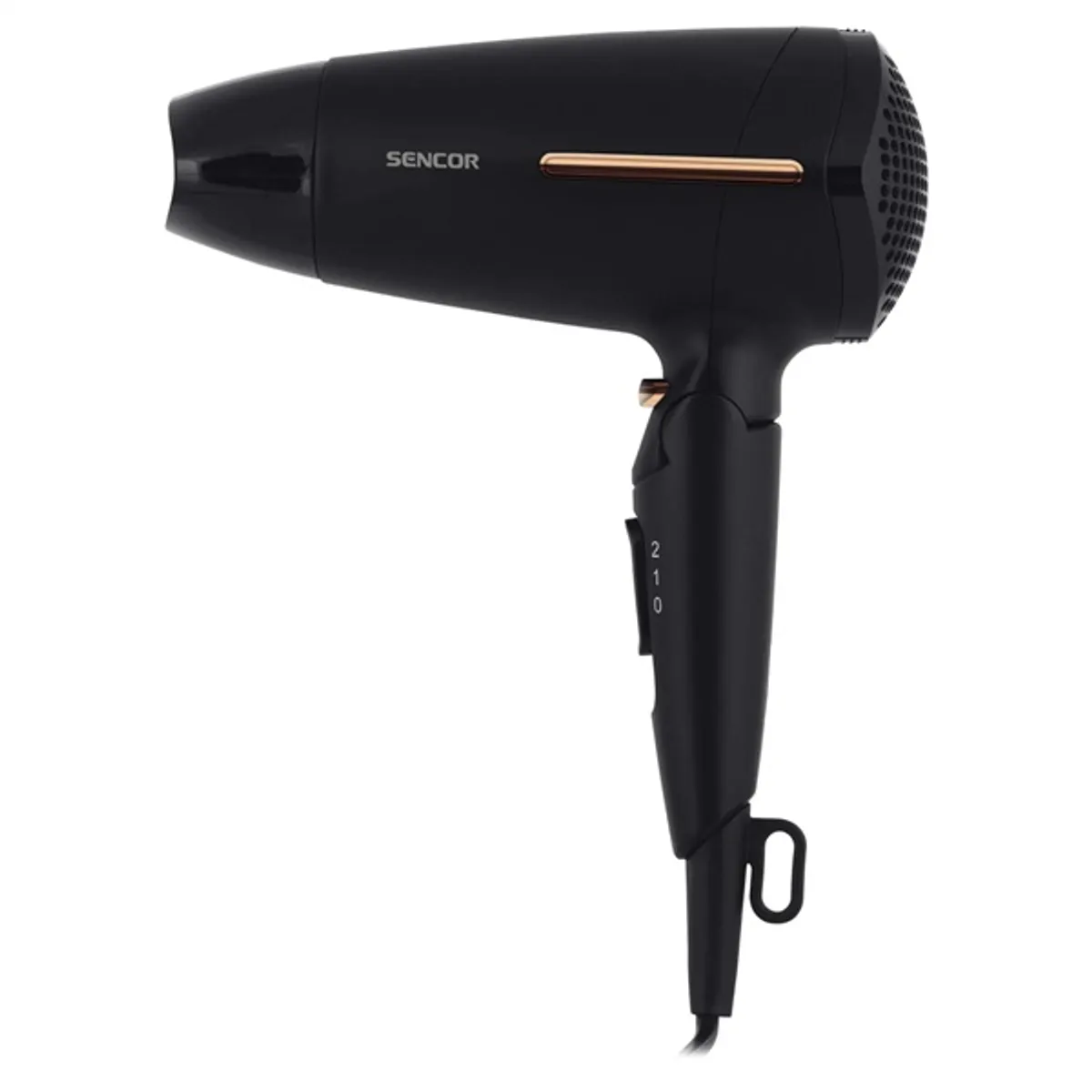 Sencor 41012454 SHD 0045BK fekete 1600 W 2 hőfok 2 sebesség ionos hideg levegő szűkítő fej 180 cm kábel #1