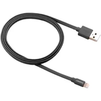 CANYON CNS-MFIC2DG Charge and Sync MFI flat cable Lightning-USB-A 100 cm Fekete