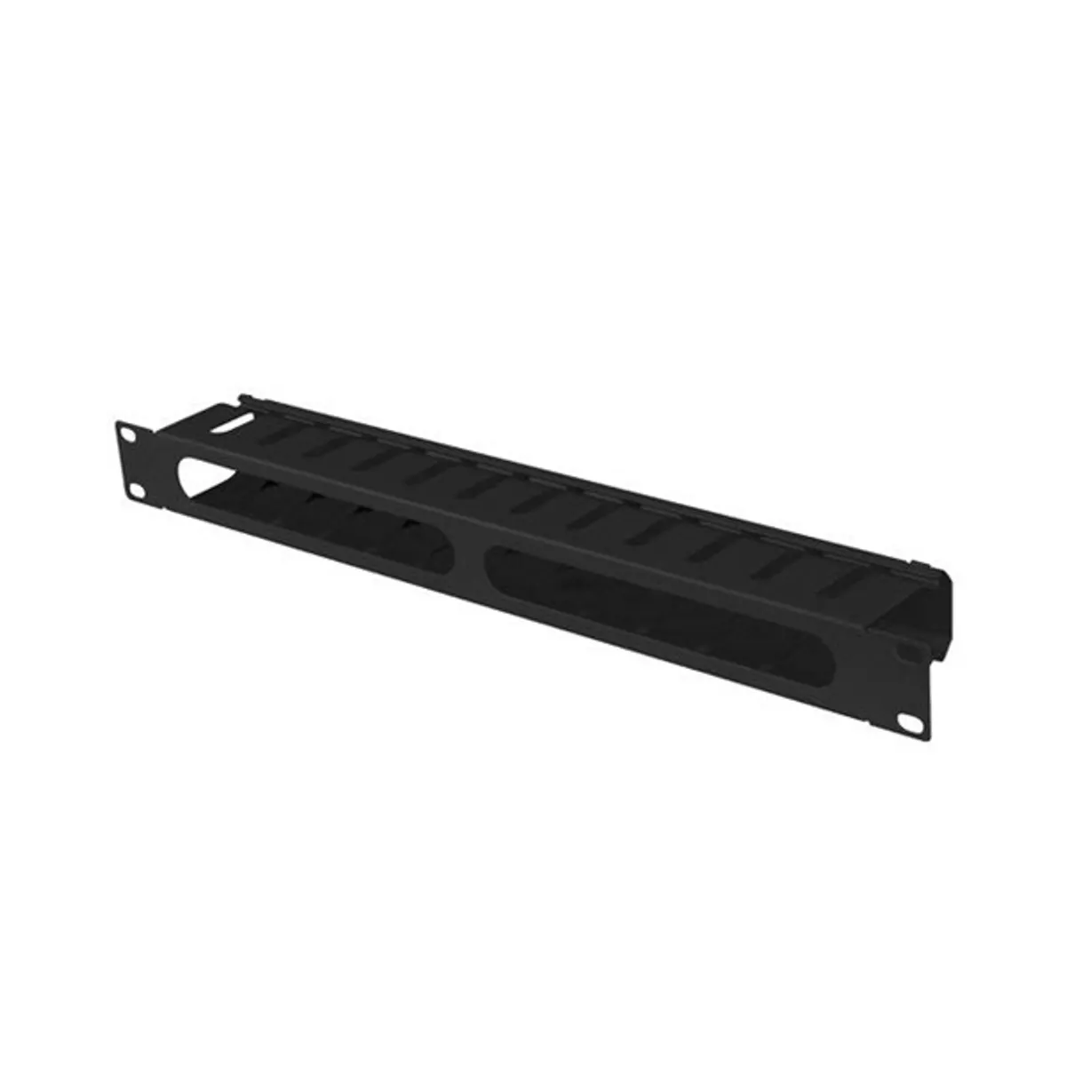 Lanberg AK-1704-B 19" 1U kábelrendező levehető fedéllel fekete #5