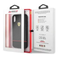 Ferrari FESBOHCI61BK On-Track Racing Shield tok gumi fekete 6,1" Apple iPhone XR #3
