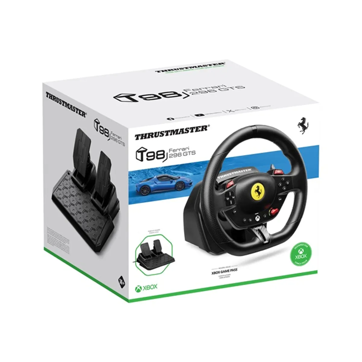 THRUSTMASTER 4460297 T98 Ferrari 296 GTS kormány és pedál Fekete Vezetékes PC Xbox One Xbox Series kompatibilis #9
