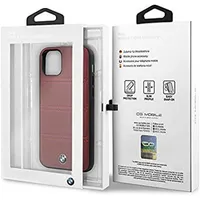 BMW BMHCN58PELBU iPhone 11 Pro burgundi vízszintesen csíkozott kemény tok #5