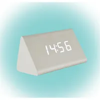 HOME OC 07 digitális LED fehér fa ébresztőóra 150x80x90 mm 3xAAA #2