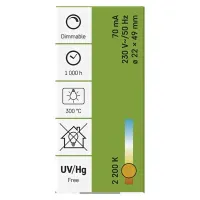 Emos Z6915 Sütő izzó E14 15W 580 lm G #3