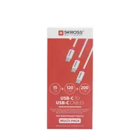 SKROSS USBC-TO-USBC-MULTI USB-C–USB-C adat- és töltőkábel Csatlakozó 1: USB Type C; Csatlakozó 2: USB Type C #3