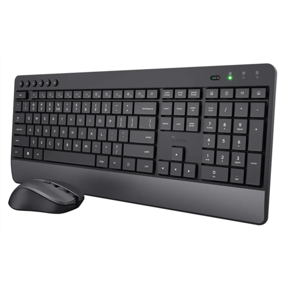 Trust 24919 Trezo Comfort vezeték nélküli billentyűzet és egér szett magyar kiosztás multimédiás gombok #1
