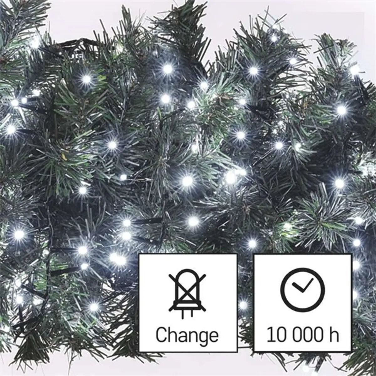 EMOS D4BC02 LED karácsonyi fényfüzér süni 8 m 400 LED IP44 hideg fehér #7