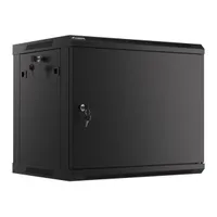 Lanberg WF01-6409-00B 9U 19" fali rack szekrény 600x450mm fekete #2