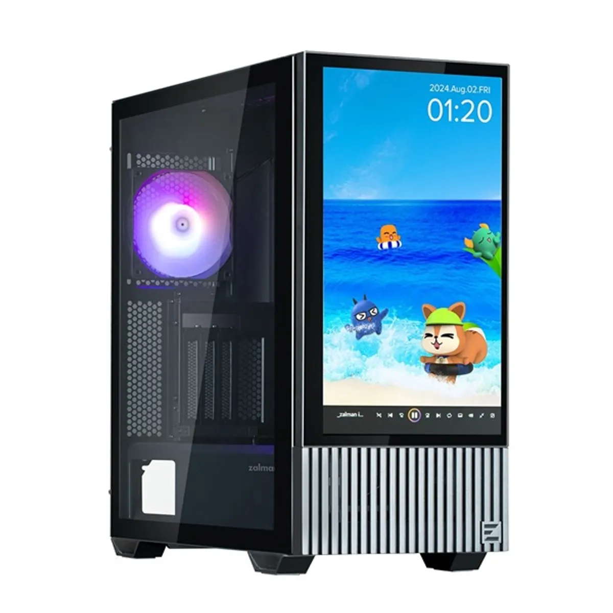 Zalman Z10 DS black Z10 DS ATX USB 3.0 fejhallgató csatlakozó 3 db beépített ventilátor 11 db ventilátorhely 2×3,5" belső hely 2×2,5" belső hely #2