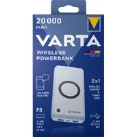 VARTA 57909101111 power bank 20000 mAh vezeték nélküli töltés 4 eszköz egyidejű 1 usb-c port 2 usb-a port led kijelző #2