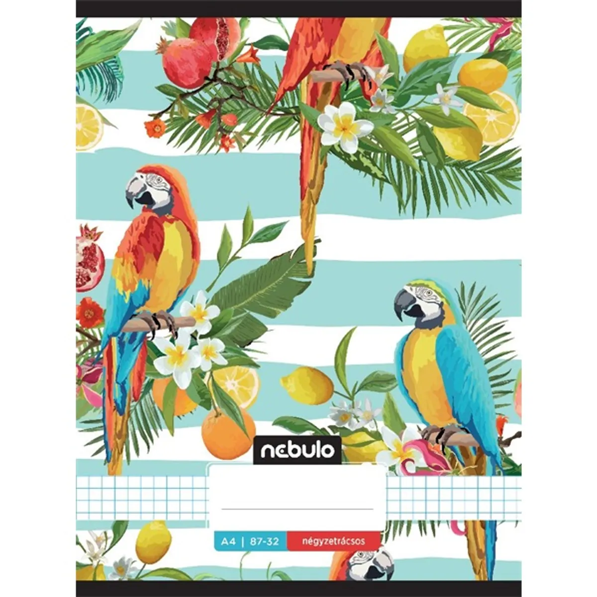 Nebulo NR-LD-A4 L-Design A4 32 lapos kockás tűzött füzet #10