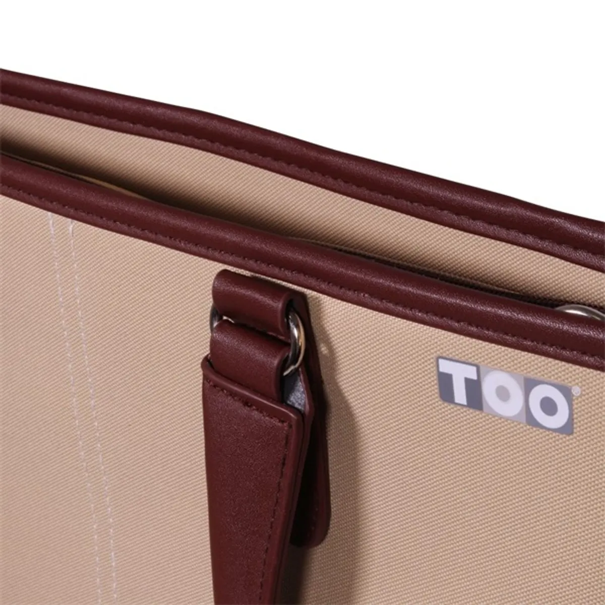 TOO HBSW023Q156 Notebook válltáska női bézs-barna Poliészter 15,6" #3
