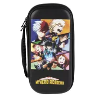 KONIX KX-BP-MHA-BLK My Hero Academia Heroes Nintendo Switch utazótok fekete EVA, cipzár, 14x35x5,1 cm, kompatibilis Switch Lite OLED