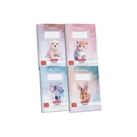 Herlitz 09089053 Animals A5 32 oldalas vonalas 3.osztályos kapcsozott álló mintás