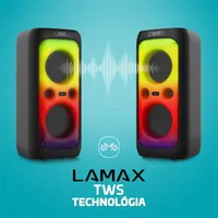 LAMAX LXPSMPK1PSNBA PartyKing1 Plus 100W bluetooth hangszóró 2x hangszóró modulok led party fény vezeték nélküli mikrofon aux bemenet #3