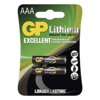 GP Batteries B15112 AAA lítium mikroceruza elem 2db