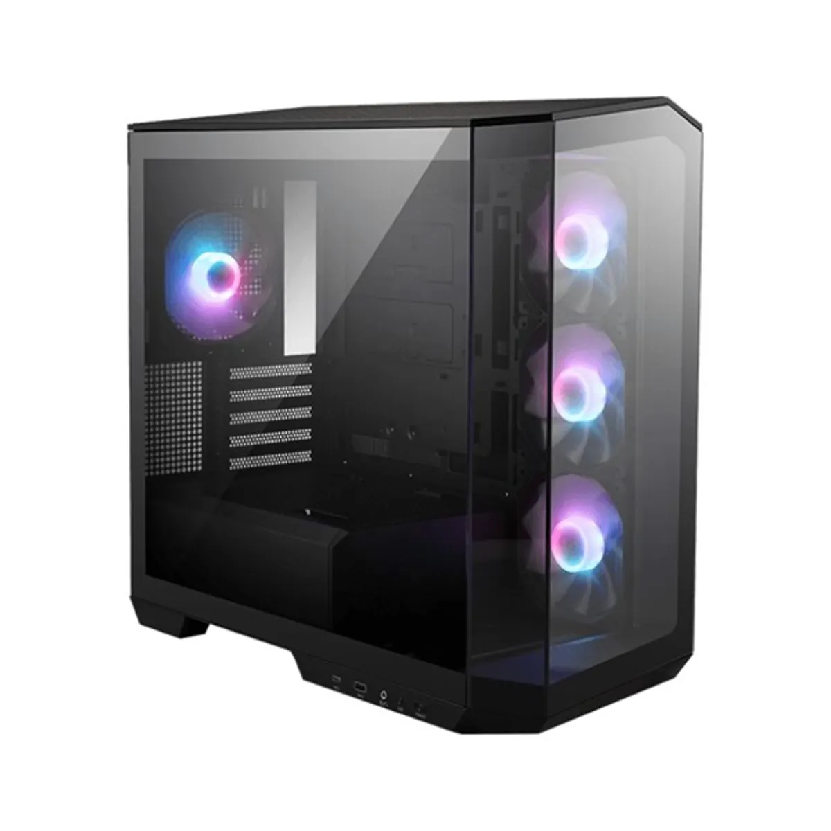 MSI MAG PANO M100R PZ mATX 4x ARGB ventilátor 270 fok panorámás üveg oldallap GPU 390 mm #1