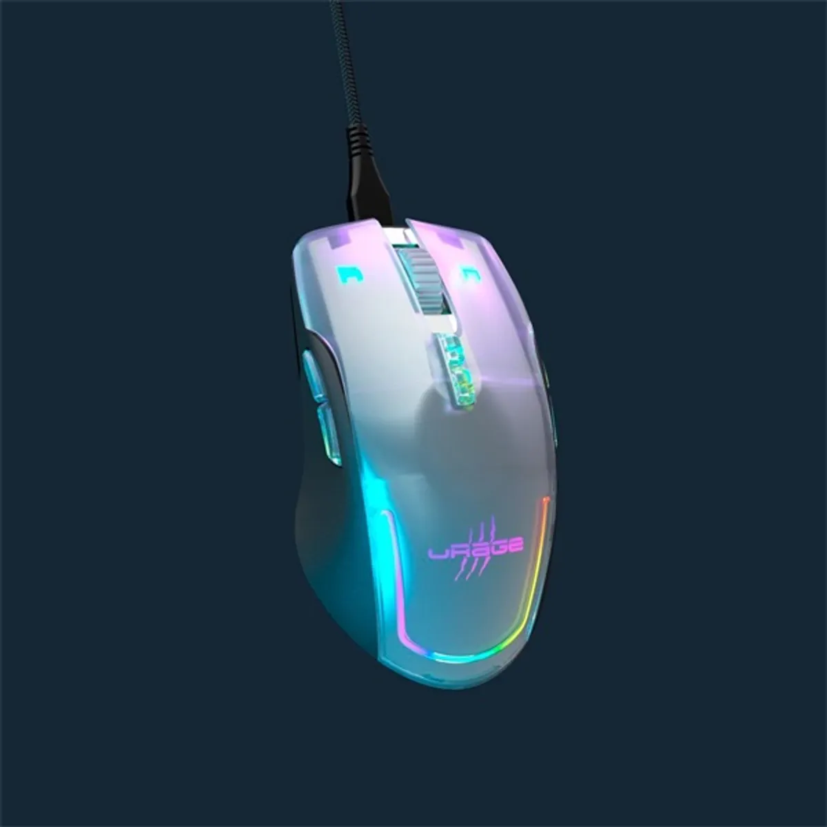 URAGE 00217843 REAPER 515 fekete usb gamer egér 12000 dpi 1000 Hz 1 ms 2 m rgb #2