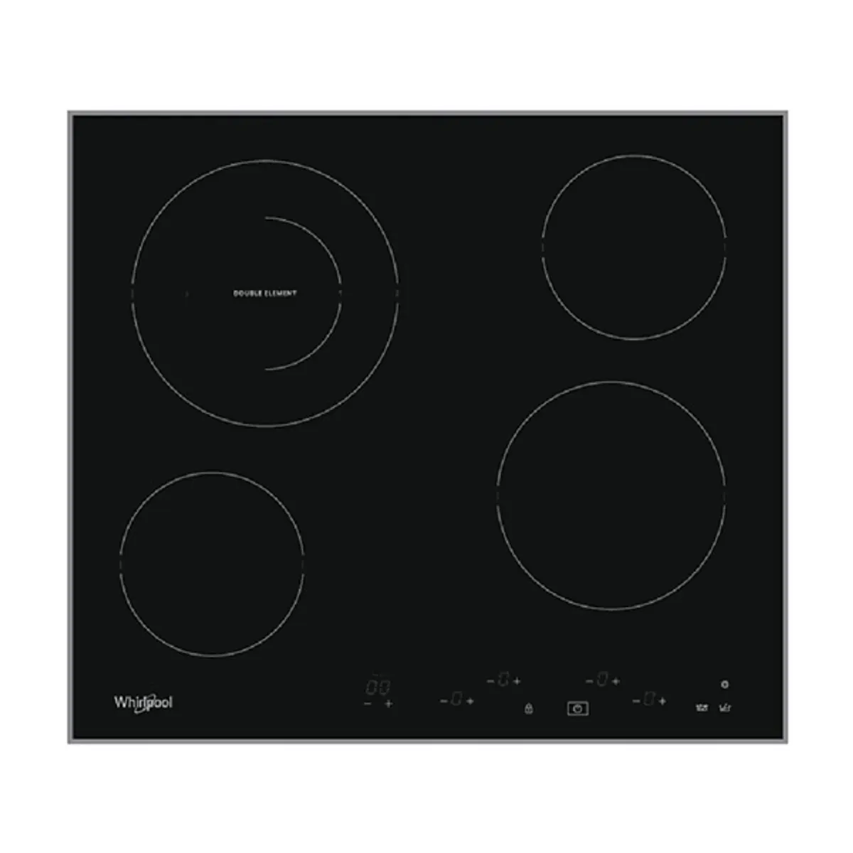 Whirlpool 869991552900 AKT 8601 IX 4 főzőzóna kerámia főzőlap érintőszenzoros olvasztás időzítő gyerekzár fekete #1