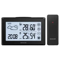 SENCOR 35053955 Időjárás állomás digitális kijelző fekete vezeték nélküli 2xAA 142x92x25 mm #3