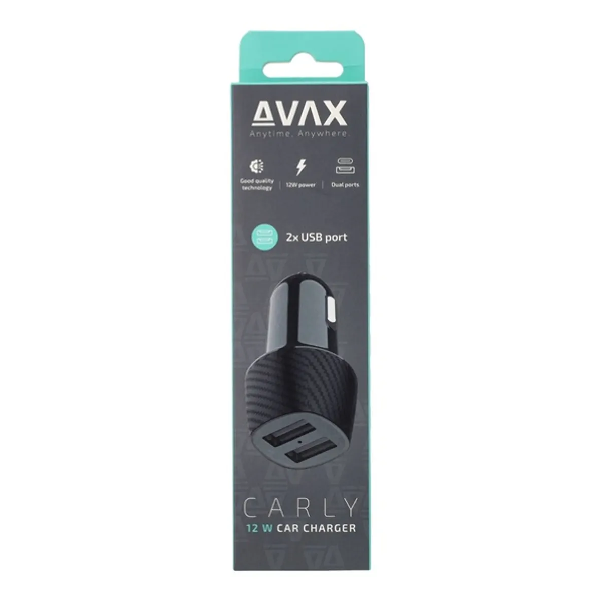 AVAX CC601B CARLY+ 40W kétportos szivargyújtó töltő univerzális USB-C PD 3.0 USB-A QC 3.0 fekete #4