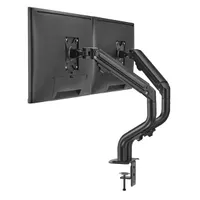 GEMBIRD MA-DA2-02 kétkaros asztali monitor tartó gázrugós 17-32" 2x monitor VESA 75x75 100x100 kábelrendező fekete #3