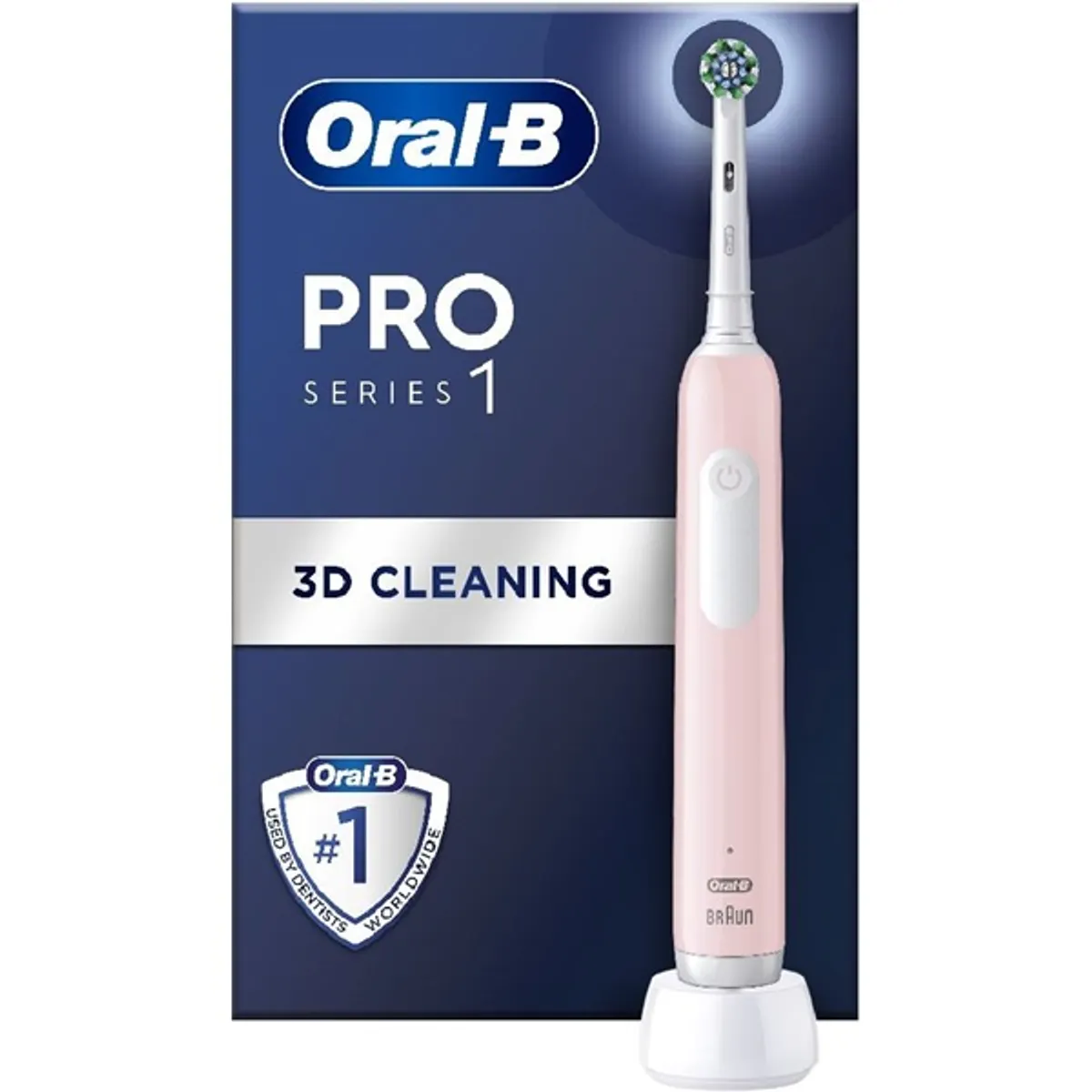 Oral-B 10PO010402 PRO1 Cross Action rózsaszín elektromos fogkefe #2