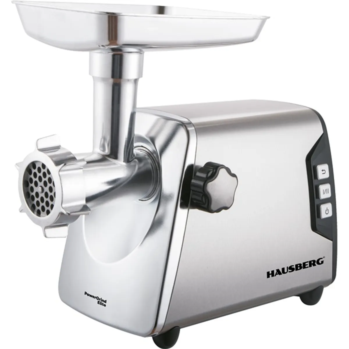 Hausberg HB-3460 húsdaráló rozsdamentes acél ház réz motor 2500 W 2 kg per perc 2 fokozat kolbásztöltő #1