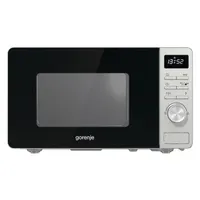 Gorenje 733238 MO20A3X inox 20L 800W grill digitális kijelző AquaClean gyermekzár időzítő Auto menü 27 cm forgótányér