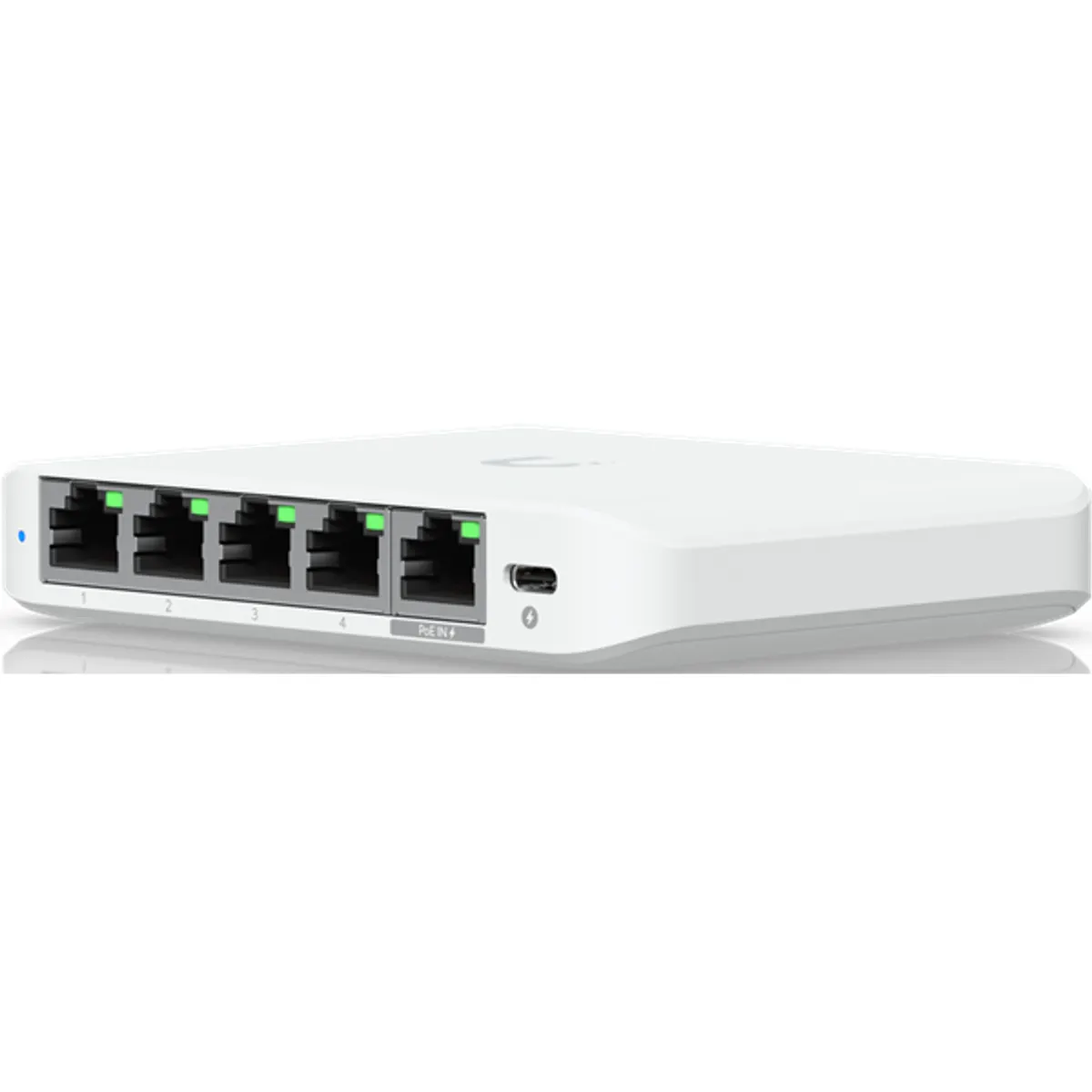Ubiquiti USW-FLEX-2.5G-5 UniFi Switch Flex Mini 2.5G 5x2.5GbE PoE bemenet 802.3af USB-C tápegység #1