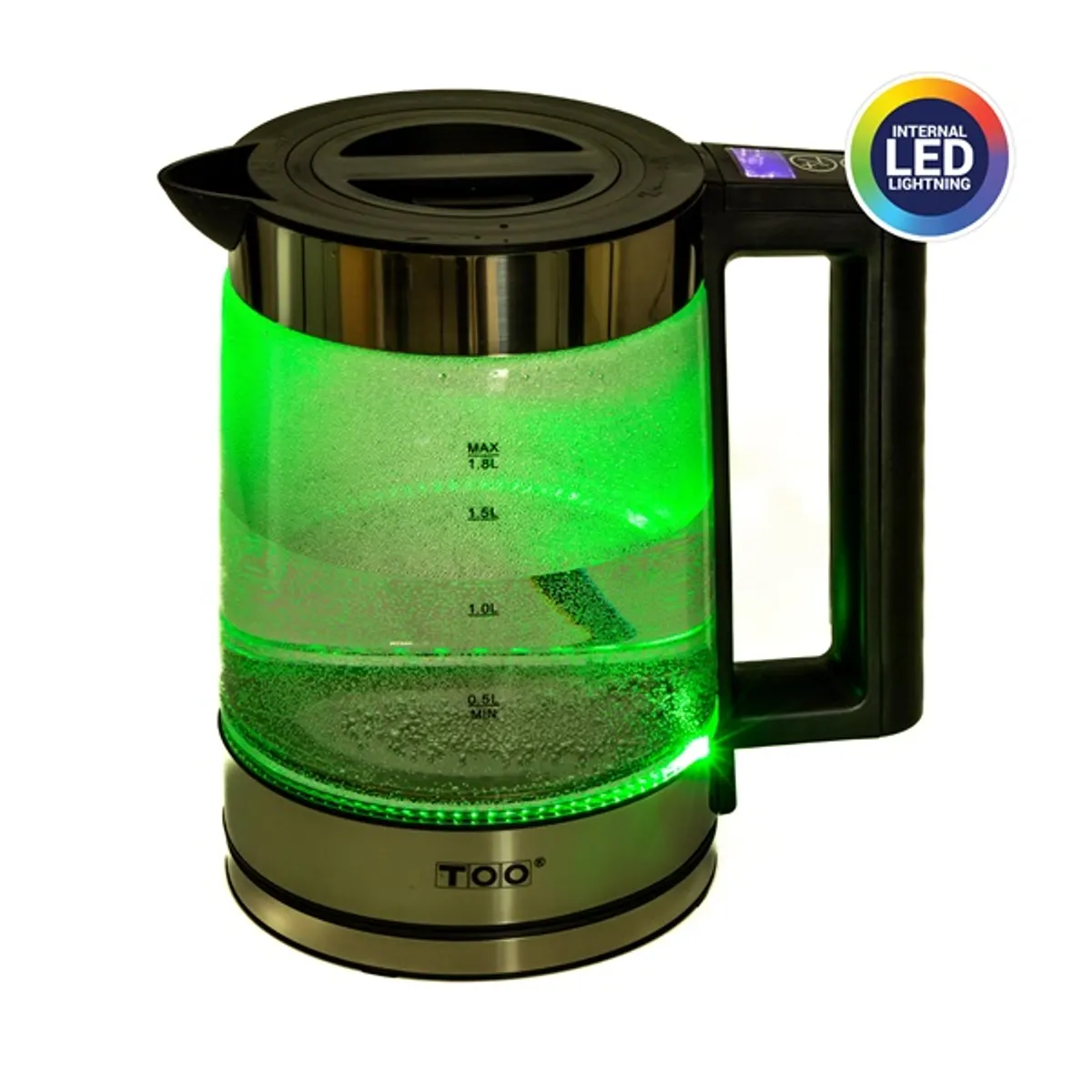 TOO KE-830 1,8 L led belső megvilágítású üveg vízforraló #4