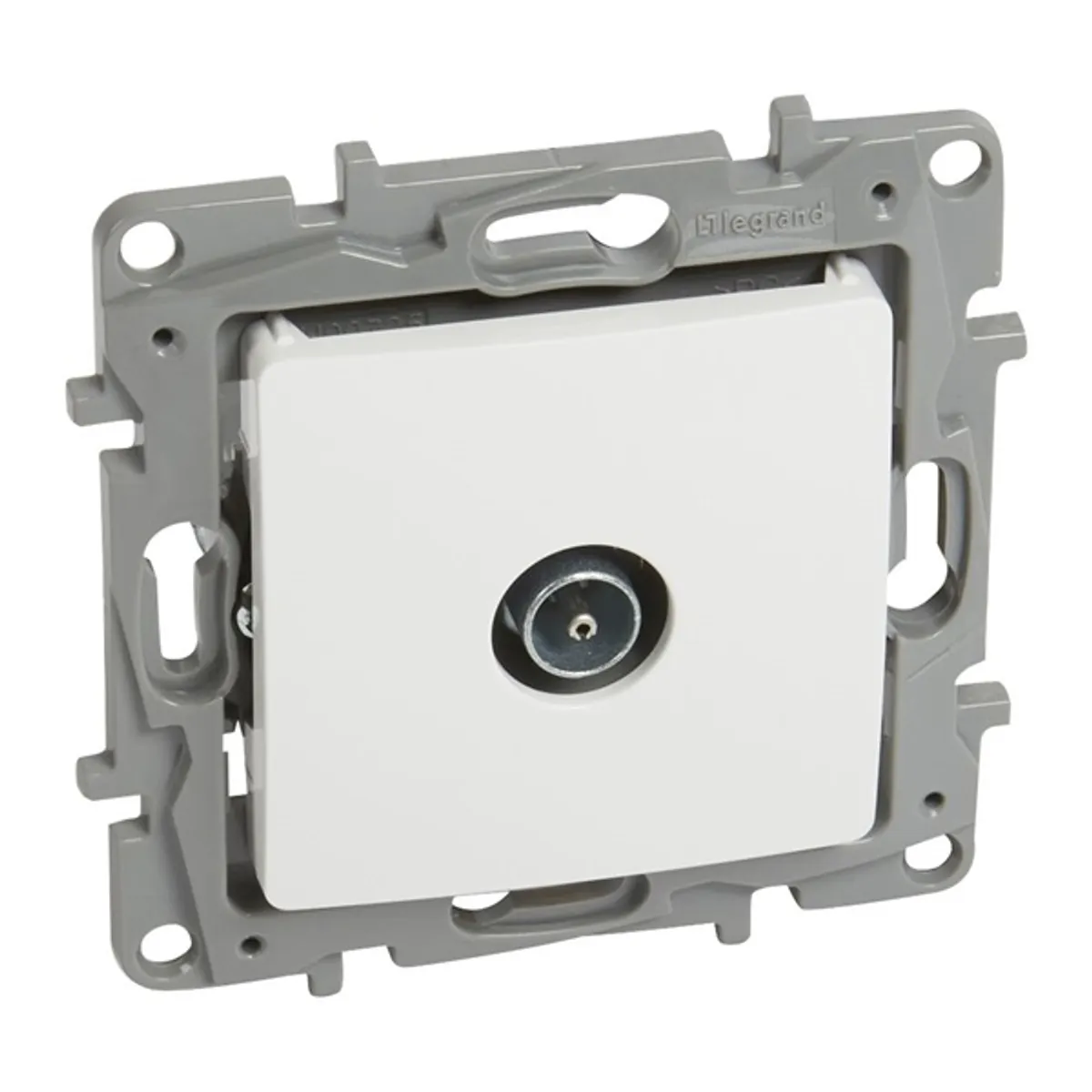 Legrand 764551 Niloé tv aljzat végzáró fehér #1