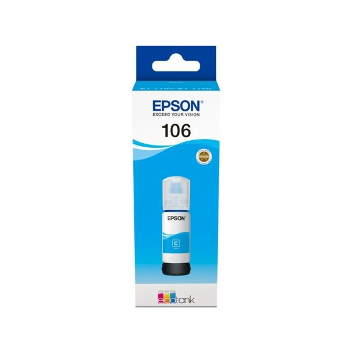 Epson C13T00R240 106 EcoTank tintapatron cián #1