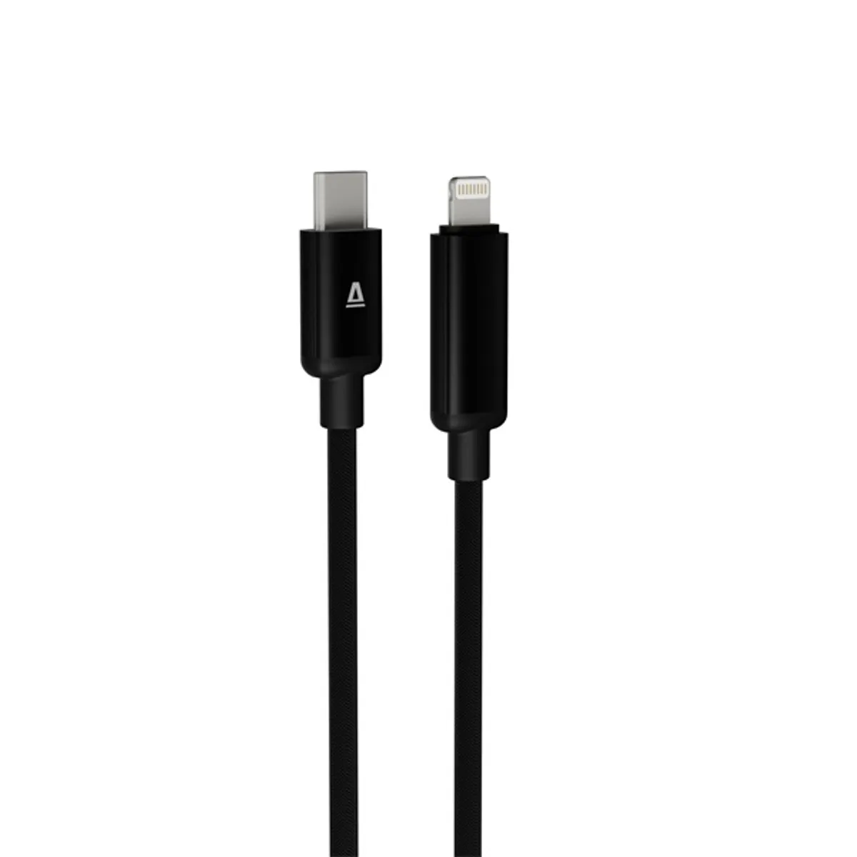 AVAX CB651 Pulsey 100 cm 27W USB-C - Lightning szürke fonott gyorstöltő LED kábel #3
