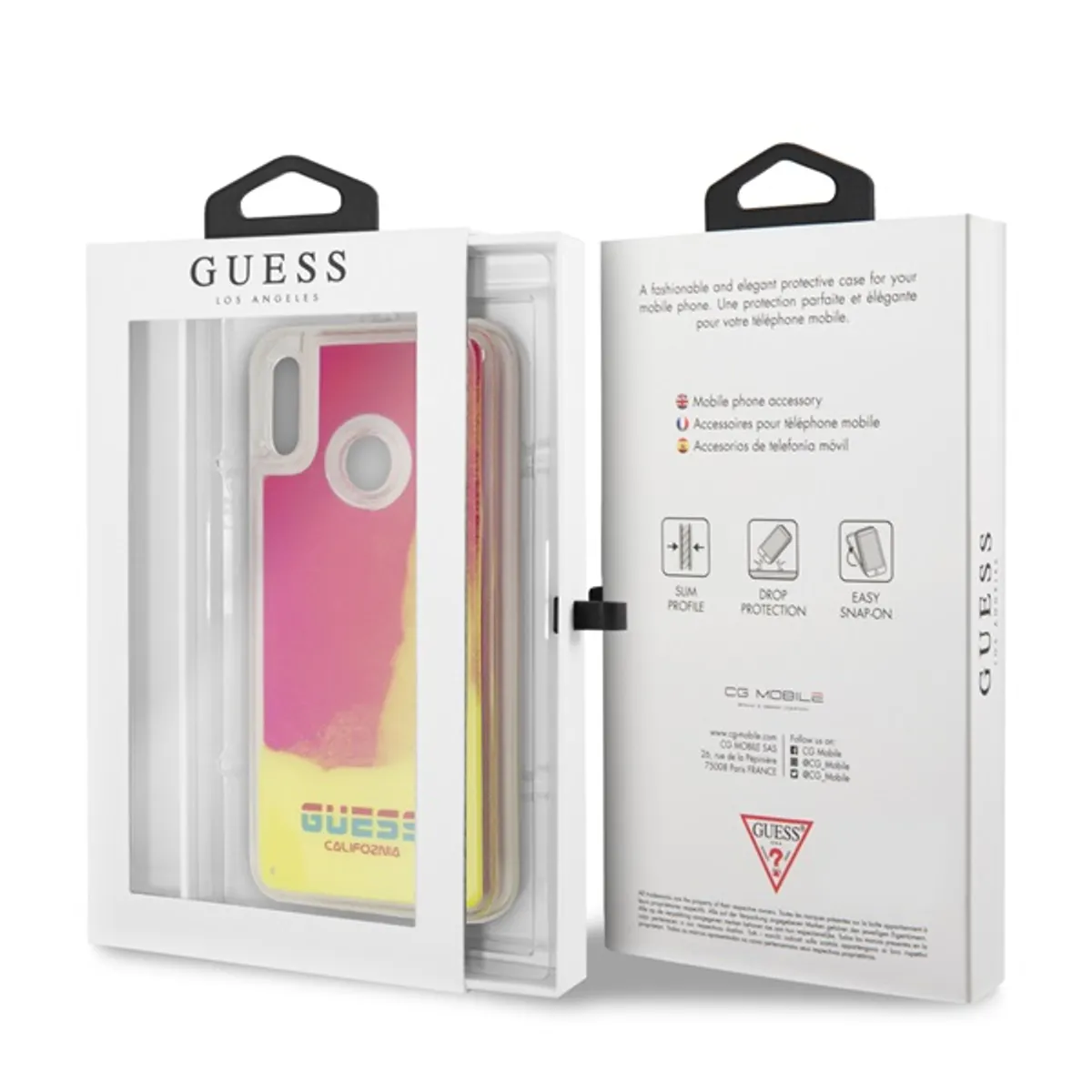 Guess GUHCHPS19GLCP hátlap tok mintás rózsaszín Huawei P Smart 2019 kompatibilis #3