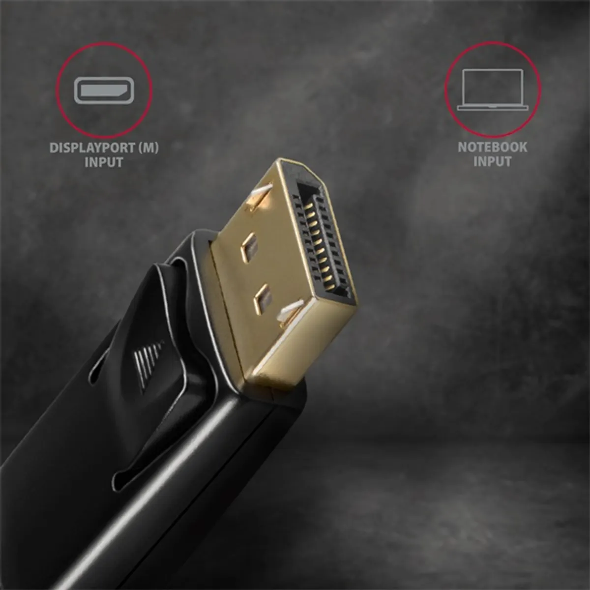 AXAGON RVD-HI14C2 DisplayPort to HDMI aktív kábel 180 cm fekete #4