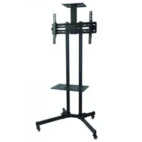 SBOX FS-401 guruló televízió állvány 37"-70" VESA 75x75-600x400 50 kg 15 fok 1290-1450 mm