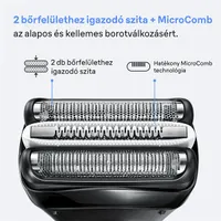Braun 10AS030045 Series 3 ProSkin 3040s nedves és száraz használat kék #5