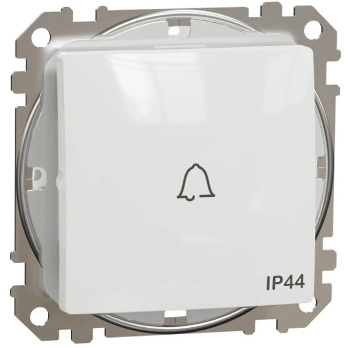 Schneider SDD211131 Sedna 1-pólusú nyomó IP44 fehér rugós bekötés 10A süllyesztett #1