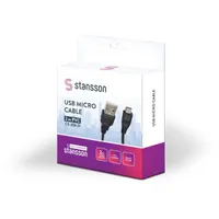 Stansson CS-206-D USB A Micro USB kábel 200 cm fekete