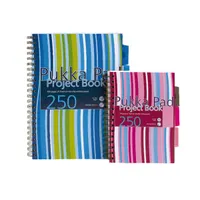Pukka Pad A15555081 Project Book spirálfüzet A4 125 oldal vonalas perforált PP borító Többszínű