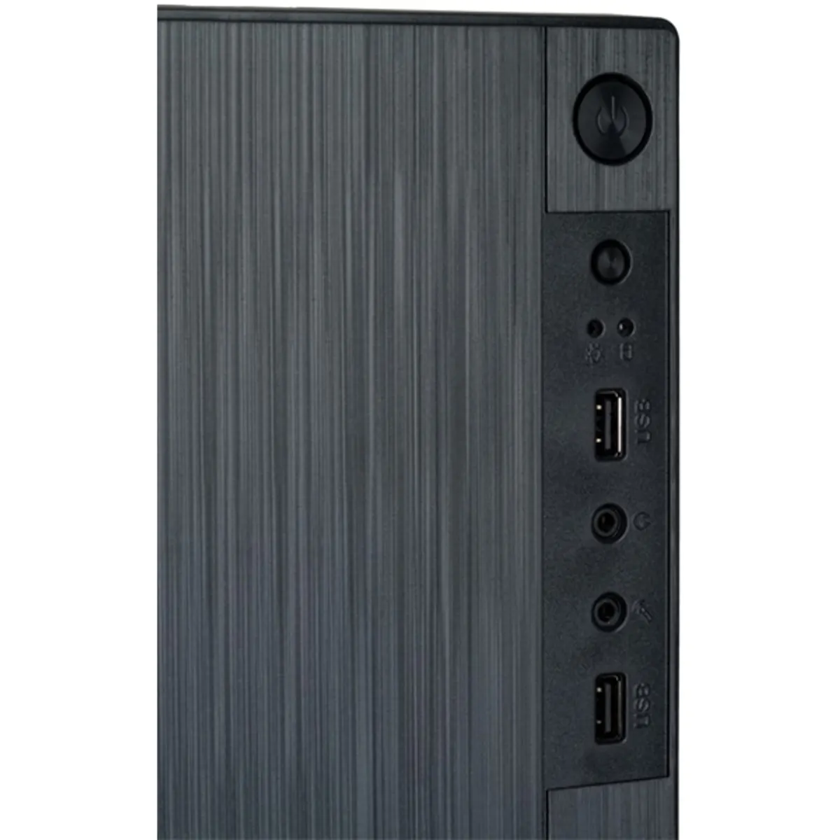 AKYGA AK35BK Micro ATX ház fekete 310x350x175 mm, 2x 3,5" belső hely, 3 ventilátor, USB 2.0 előlapi, mikrofon és fejhallgató, táp nélküli #2