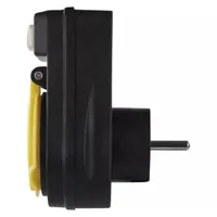 Emos P00292 IP44 SCHUKO kapcsolható aljzat fekete 1x2P-PE 250 V 16 A 3680 W gyerekzár #3
