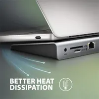 AXAGON HMC-4KX3 usb-c 5gbps triple 4k display 11in1 hub táp nélküli 2x hdmi 1x dp 3x usb-a gigabit lan sd-microsd #10