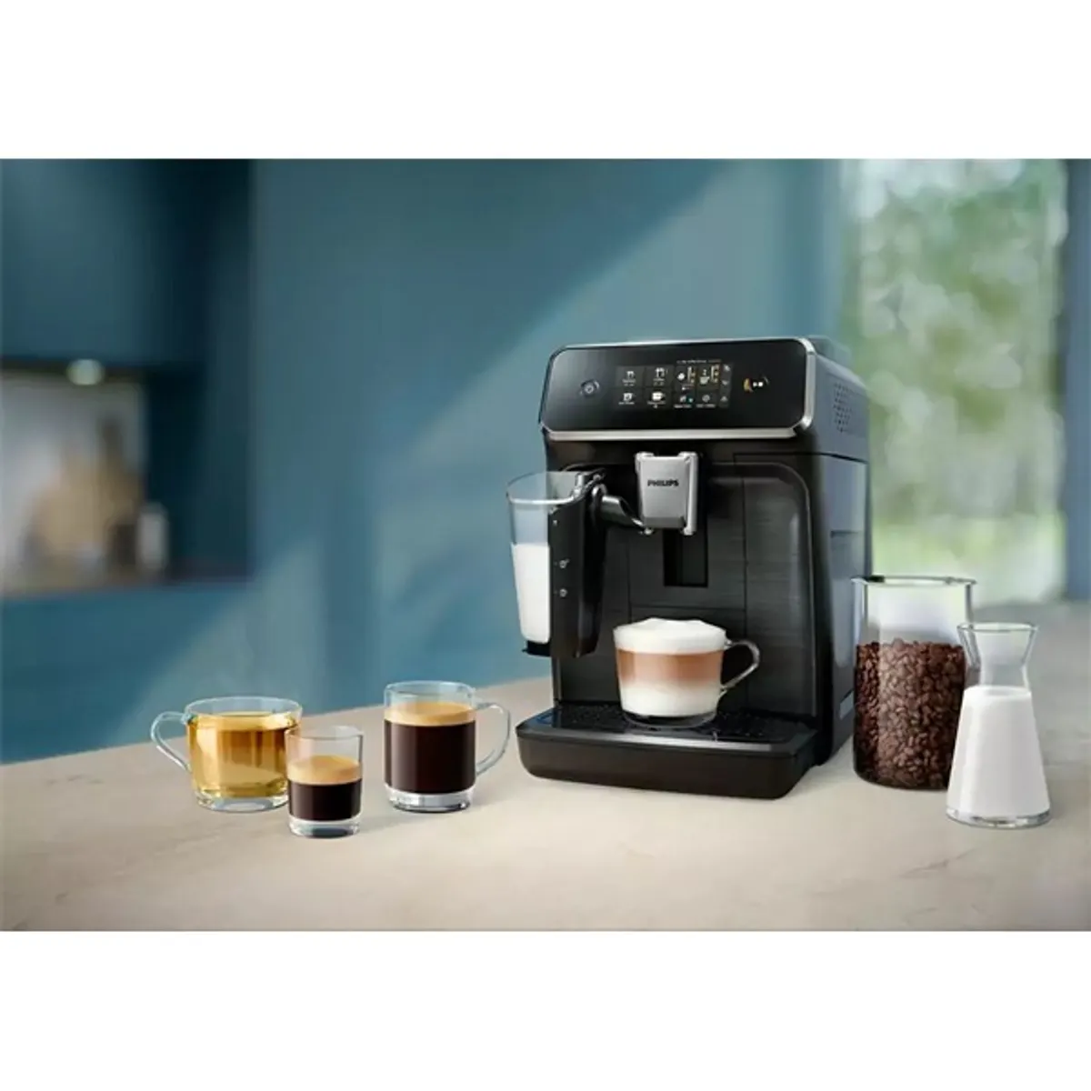 PHILIPS EP2334/10 Series 2300 LatteGo automata kávéfőző kerámia őrlőbetét 12 fokozat 1,8 l víztartály 15 bar #6