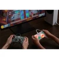 8BitDo RET00505 Ultimate Mini áttetsző fehér vezetékes kontroller, 250 cm kábel, 16 gomb, PC és Xbox kompatibilis #9