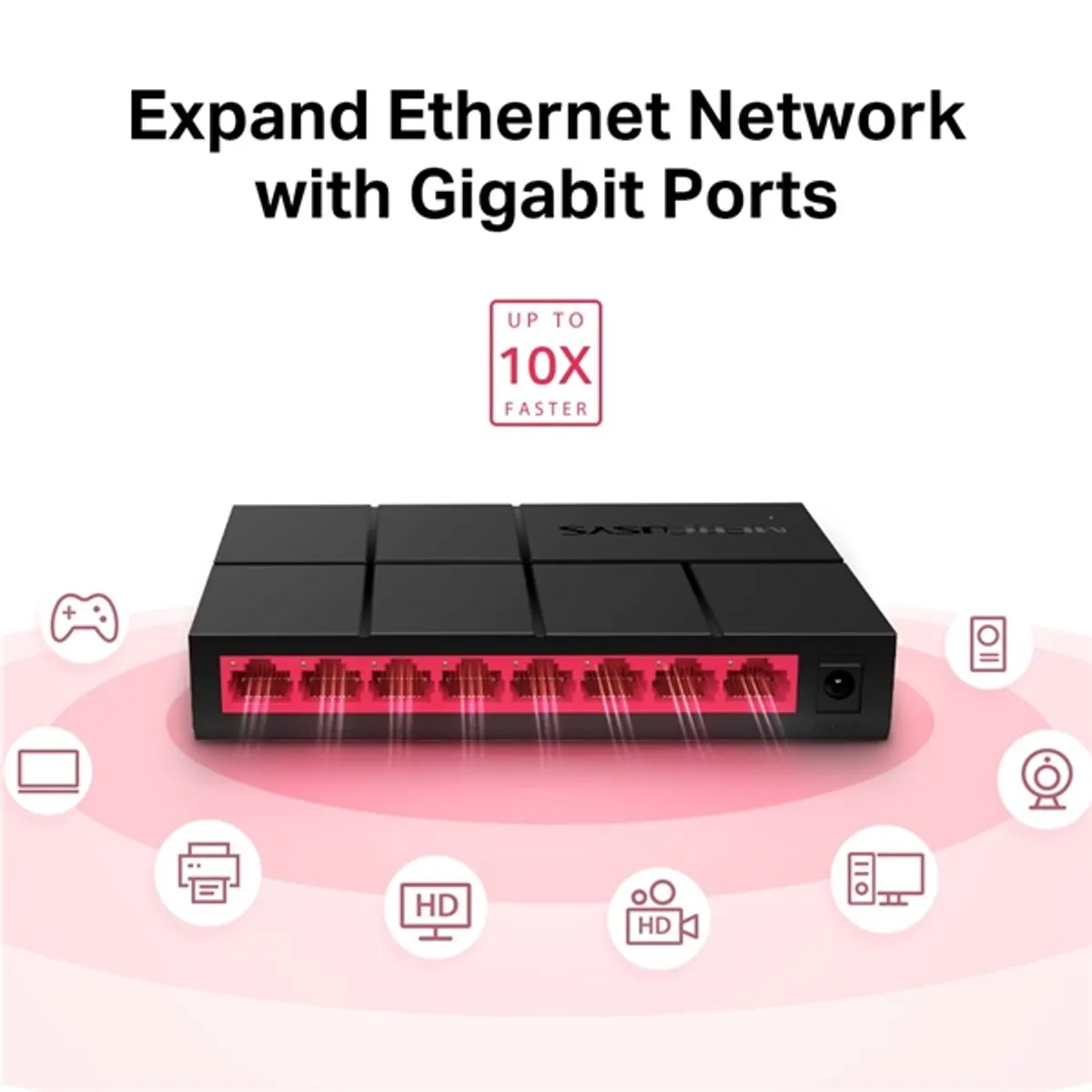 MERCUSYS MS108G 8-portos gigabites asztali switch nem menedzselhető #3